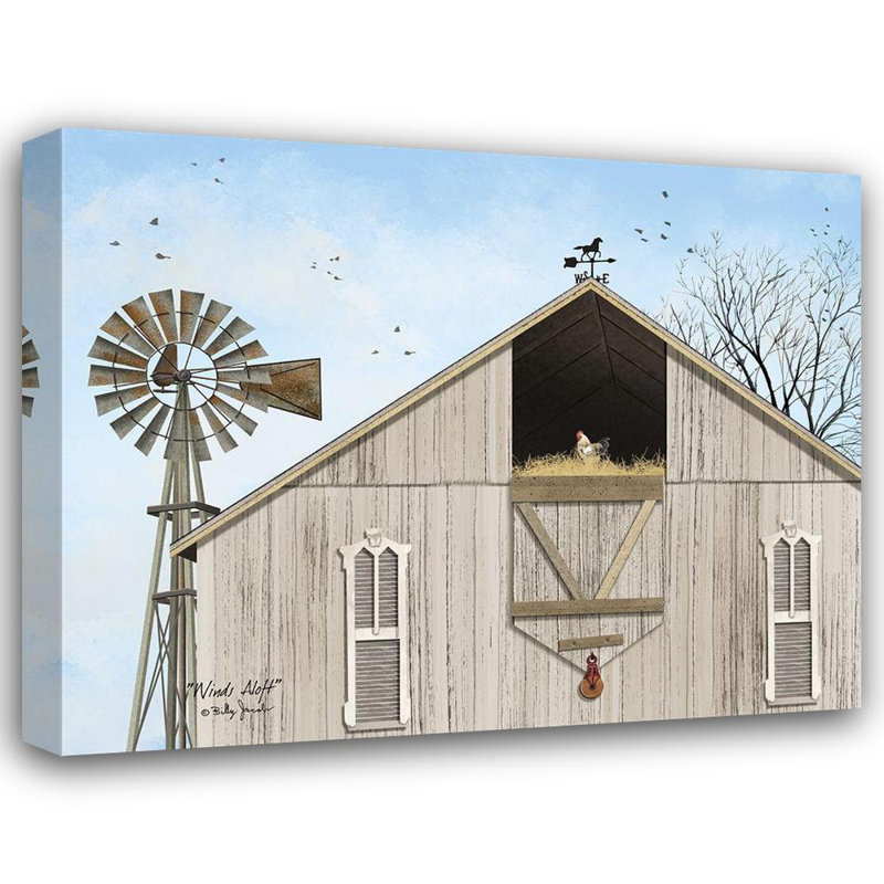 «Red Barrel Studio® Jacobs», art sur toile tendue par Billy Gallery: Winds Aloft BJ1180A, H 28 po x l 34 po