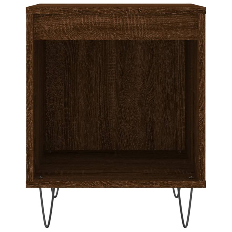 Maffra 35cm W Manufactured Wood Bedside Table, Brown