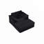 Fauteuil d'appoint en velours côtelé avec tabouret de rangement-376123021