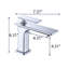 Robinet de lavabo de salle de bain à poignée simple Topcraft-88686149