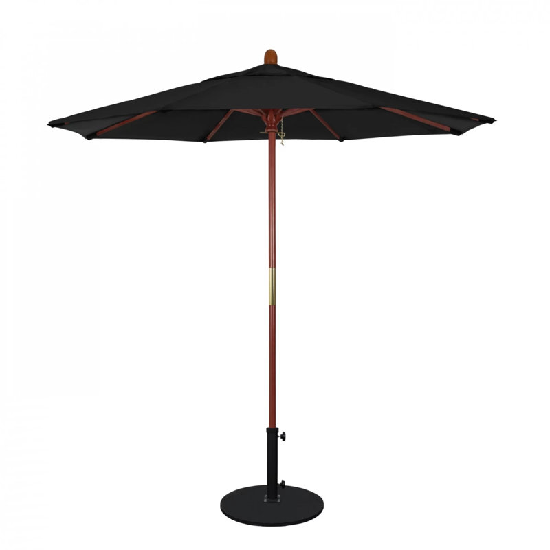 Manford 90'' Market Umbrella, Black - Pacifica