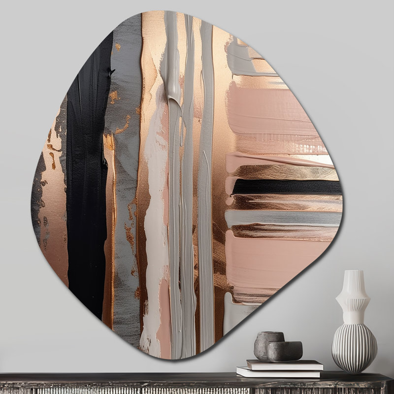 Warwick - Décoration murale abstraite de forme unique, sculpture murale asymétrique en métal, H 28 po x l 25 po