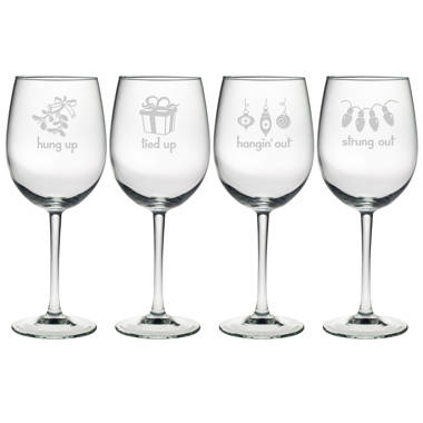 The Holiday Aisle® Crandale 4 - Piece 10oz. Glass Martini Glass Glassware  Set