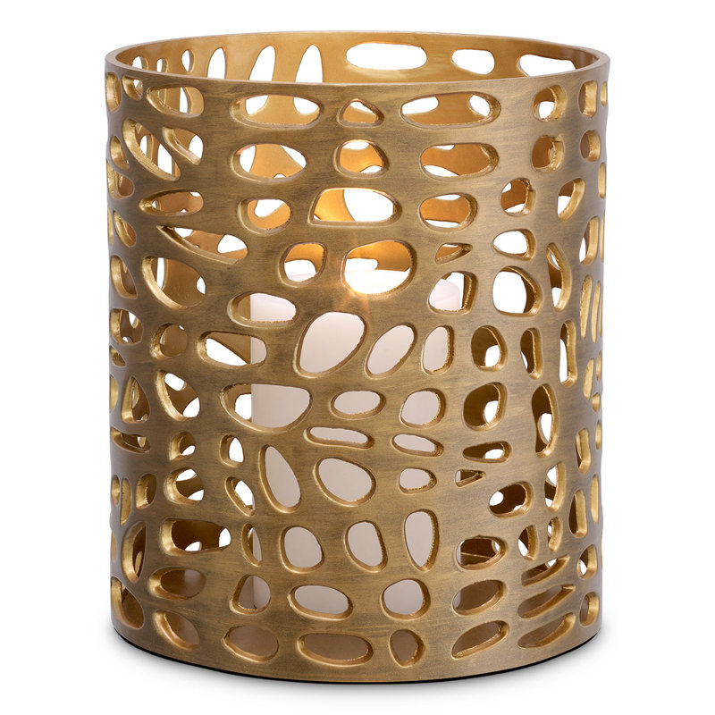 Dix Hurricane Candle Holder, 10.63" H x 9.65" W x 9.65" D
