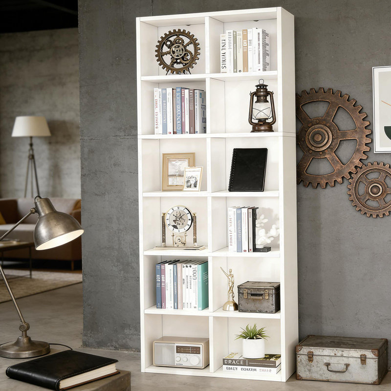 Bibliothèque compacte, présentoir attrayant, armoire ouverte