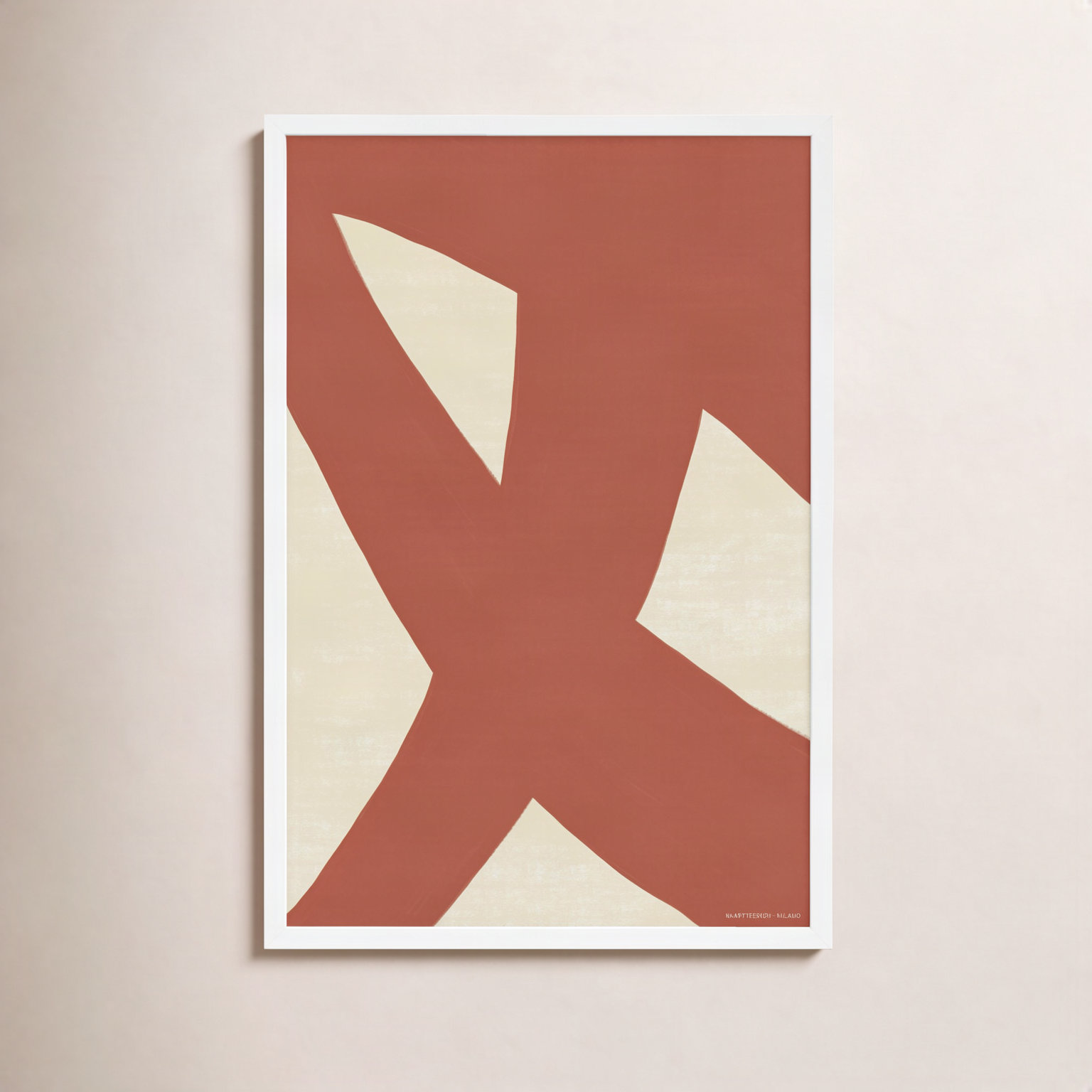 Depner Form & Fusion 3, 25" H x 17.5" W x 1.25" D, White Framed Paper