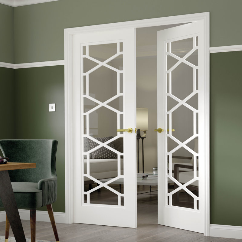 Quartz Glazed Glass Standard Door, 198.1 cm H x 68.6 cm W x 3.5 cm D