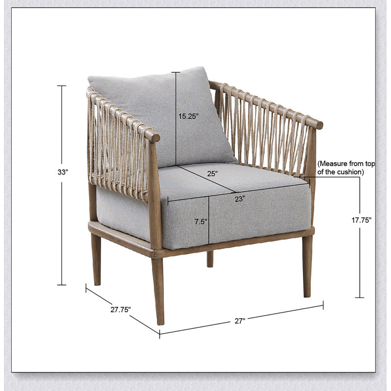 Chaise avec accoudoirs d'appoint