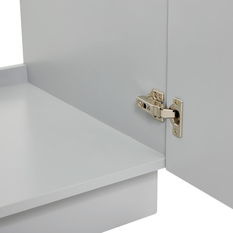 Hameau de 30 po Ariel Meuble-lavabo avec comptoir en quartz blanc Carrara, Grey