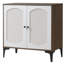 Buffet 125,96 "avec portes et tablettes, noyer et blanc, 4 pièces-131498090
