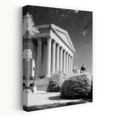 1970S Infrared Photograph Front Of Supreme Court Building Washington Dc Usa Classic Retro Vintage Wall Art