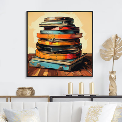Vinyl Record Vintage Vinyl II - Print on Canvas