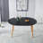 Extensible Table,DINING TABLE,OFFICE TABLE,COFFEE TABLE,Wood Leg,MDF Top,100/140/180X100x75cm,Black Color-1715820578