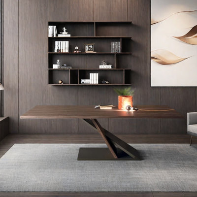 Bureau ou table d'étude moderne à grands panneaux