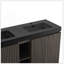 Meuble-lavabo autoportant en chêne fumé GALAN60F-129463458