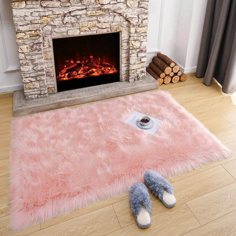 Chiemeka Faux Sheepskin Indoor Rug