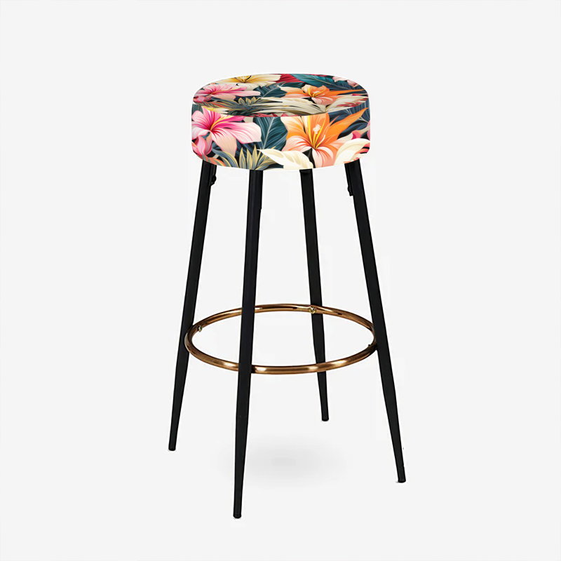 Motif botanique tropical moderne - ensemble de 2 tabourets de bar botaniques