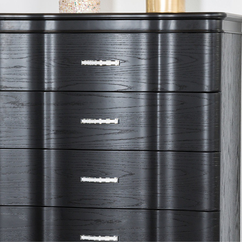 Commode à tiroirs de style contemporain, Noir