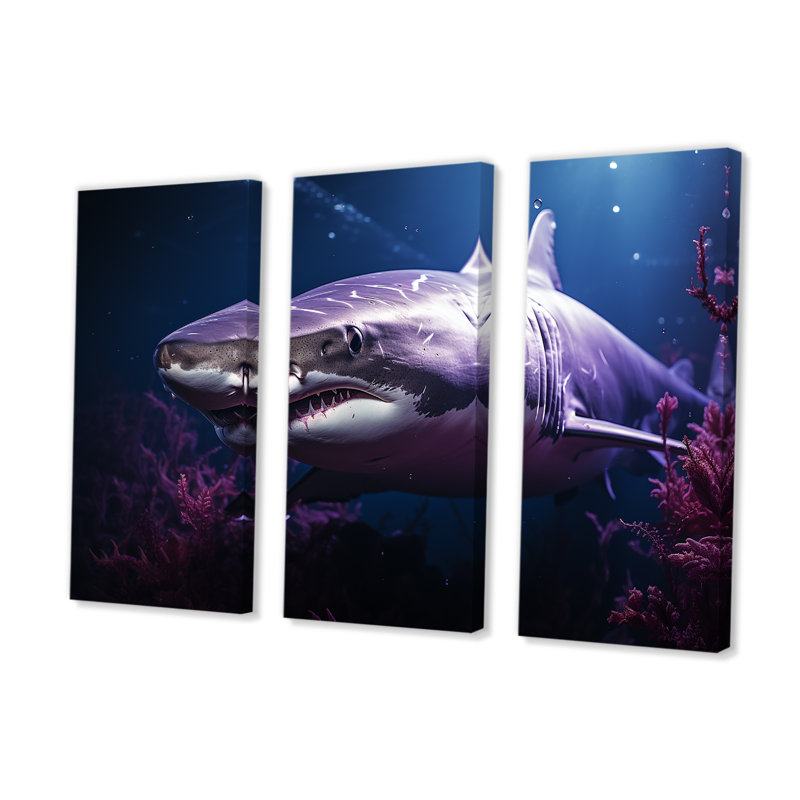 Océan, requin fantôme mauve, photographie d'art, H 40 po x l 60 po x P 1 po