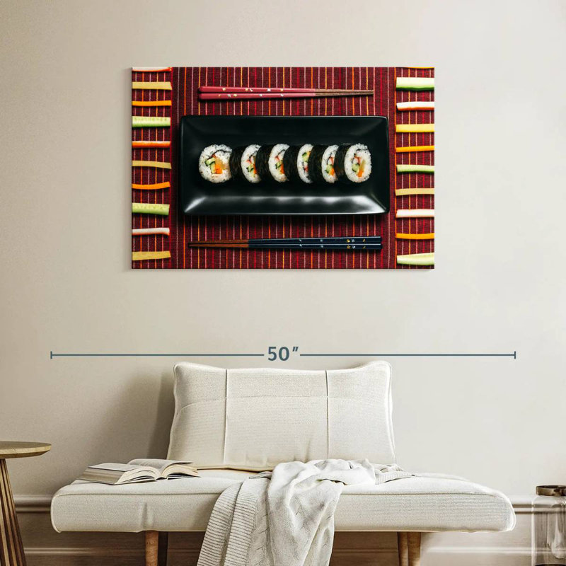 Rouleaux de sushi, H 26 po x l 39 po