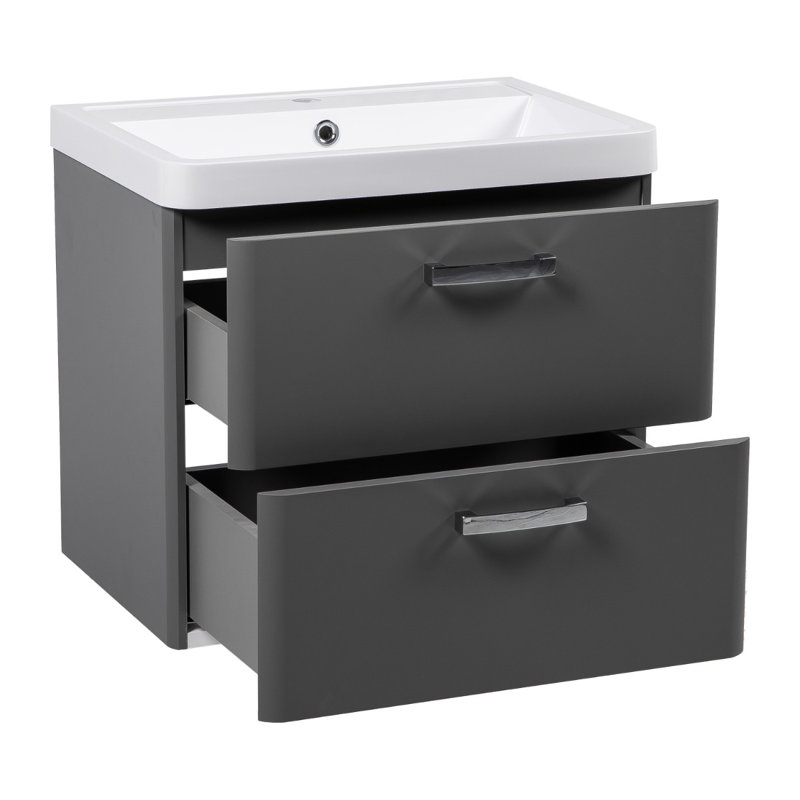 Meuble-lavabo mural avec lavabo Jakkele-W_Modern, Gris mat