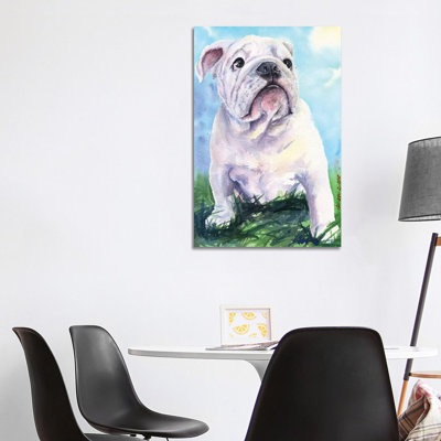 English Bulldog II by George Dyachenko - Wrapped Canvas Print