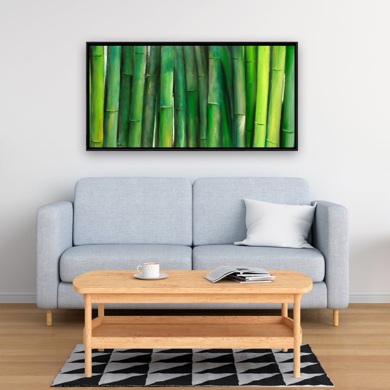 Green bamboo - 24"x48" Framed canvas