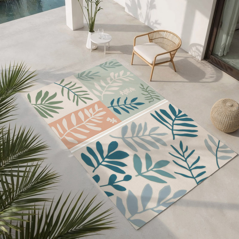 Tapis intérieur et extérieur Lavender Trail, Rectangle 1 pi 6 po x 2 pi 6 po