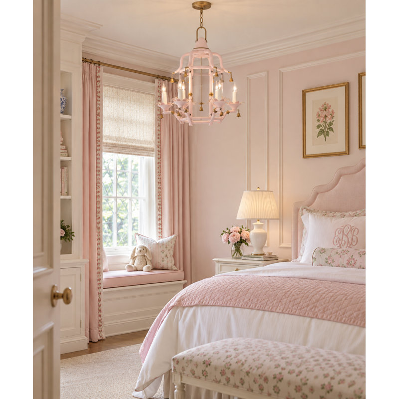 4 - Light Chandelier, Black