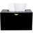 Black Rectangular Acrylic Tissue Box Cover Holder