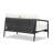 Delaine 56.5'' Wide Straight Powder Coated Aluminum Loveseat with Cushions-70110005-70110002