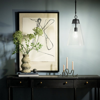 Marsailli 1-Light Medium Pendant with Clear Glass