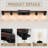 6 - Light Wooden Dimmable bathroom Vanity Light Over Mirror With Clear Glass Shades, Farmhouse Wall Light Fixture For Bathroom, Bedroom, Hallway-618535522
