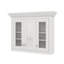 Pharmacie pour salle de bain à miroir 35 po, unité murale avec 5 tablettes fermées réglables, porte vitrée