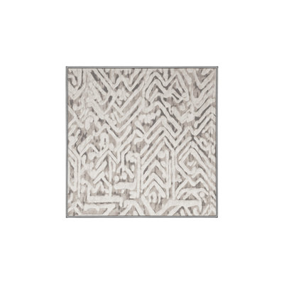 Tapis gris soyeux et moelleux