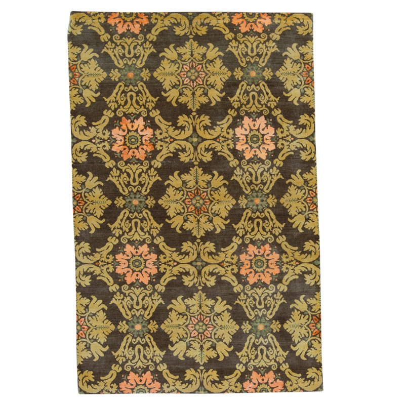 Tapis multicolore de haute qualité noué à la main