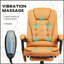 Fauteuil de bureau à massage vibrant avec support lombaire et repose-pieds rétractable pour un confort ultime-548113770