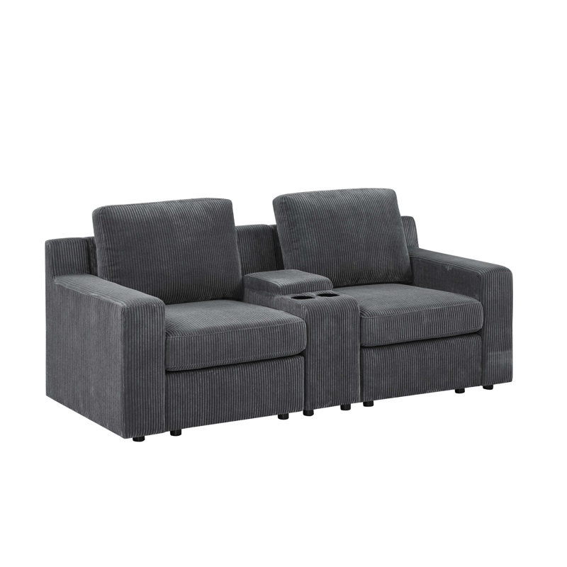Llanybydder Loveseat, Dark Gray
