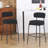 Modern Curved Back Upholstered Counter Stool-266403267