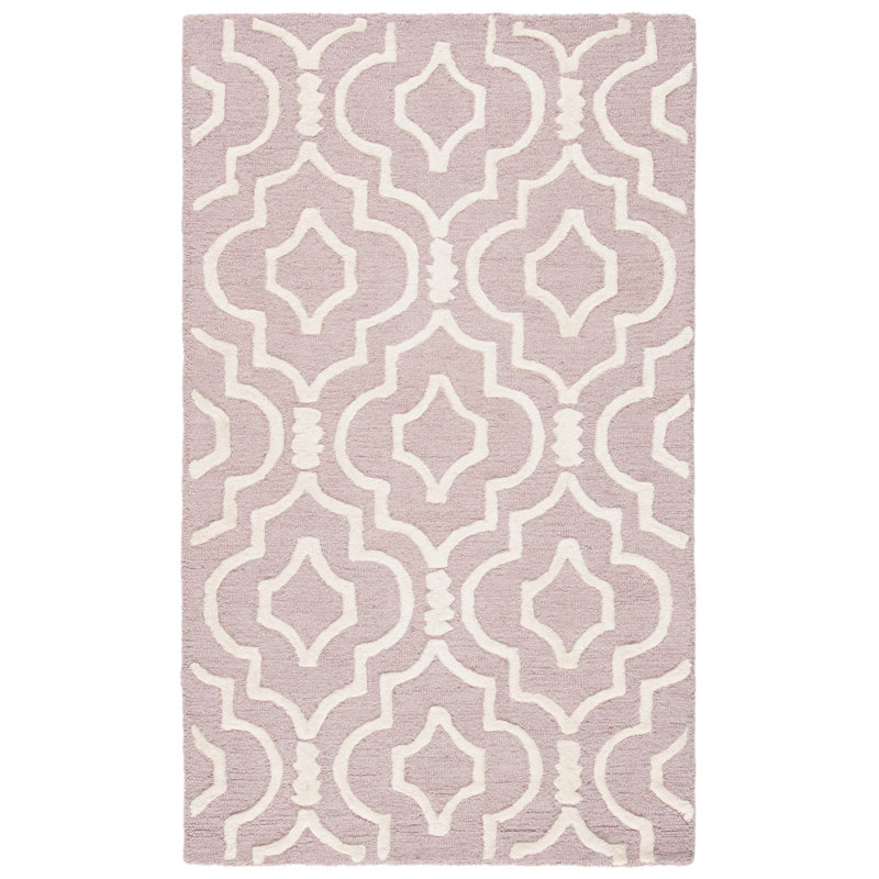 Cannen Hand Tufted Wool Geometric Rug, Rectangle 3' x 5'