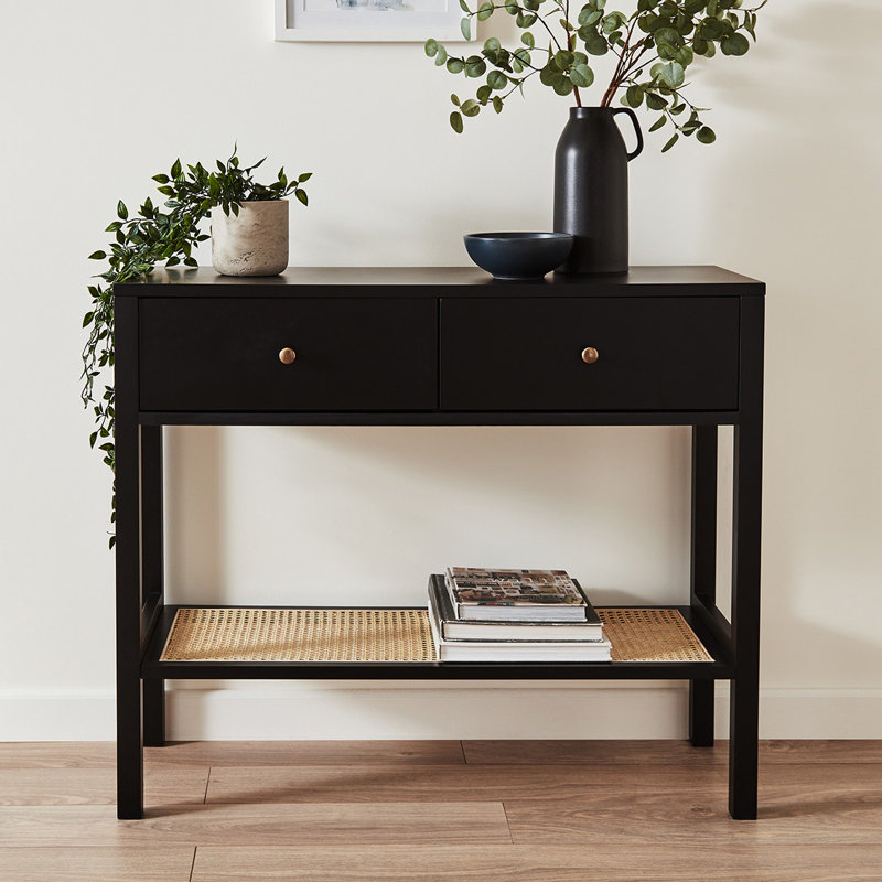 Tenaya 95cm Console Table, Black