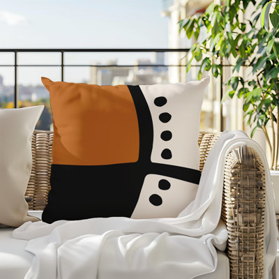 Oreiller carré réversible intérieur / extérieur Tobe Minimalist