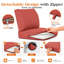Ensemble de coussins d'extérieur à assise profonde avec coussins de siège et de dossier, coussins de remplacement résistants aux intempéries pour meubles de patio-130079738-131202704