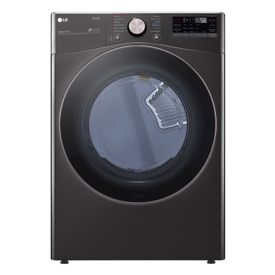 LG 7.4 cu. ft. Ultra Large Capacity Smart wi-fi Enabled Front Load Electric Dryer with TurboSteam and Built-In Intelligence -  DLEX4000B