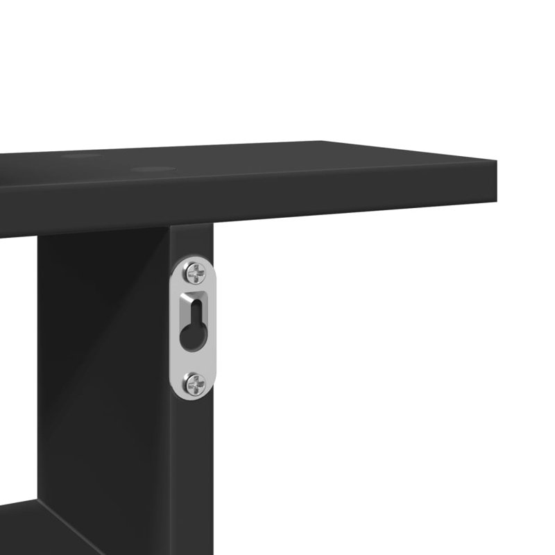 Rocchi Floating Shelf, 50cm H x 50cm W x 12cm, Black