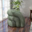 Fauteuil demi-tonneau pivotant rembourré Coyle-1840234590-1867919385