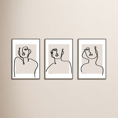 Romina Gadler "Figure and Form" 3-Piece Print Set