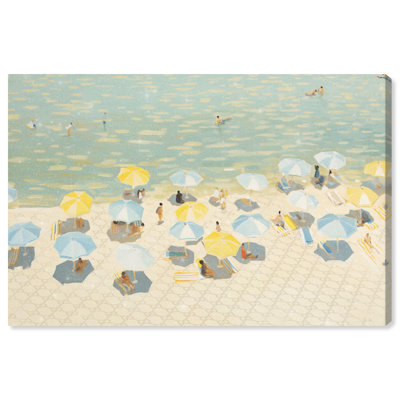 «Relaxed Beach Vacay», art mural Glam Beach par Art Remedy