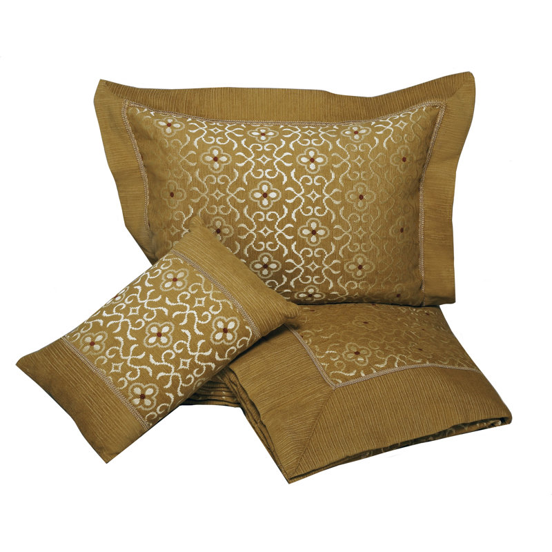 Royal Cotton Blend Jersey Knit Floral Coverlet, King Coverlet