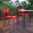Melmack Commercial Grade Steel Indoor-Outdoor Stackable Chair with 2 Slats and Arms-365167250-398416684
